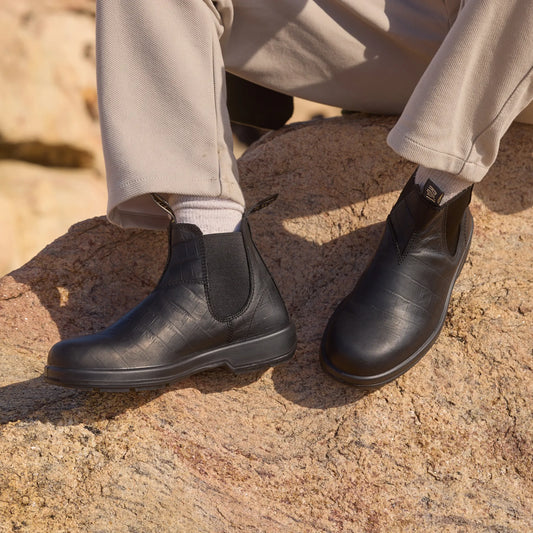404 Spinifex Boot Black Croc