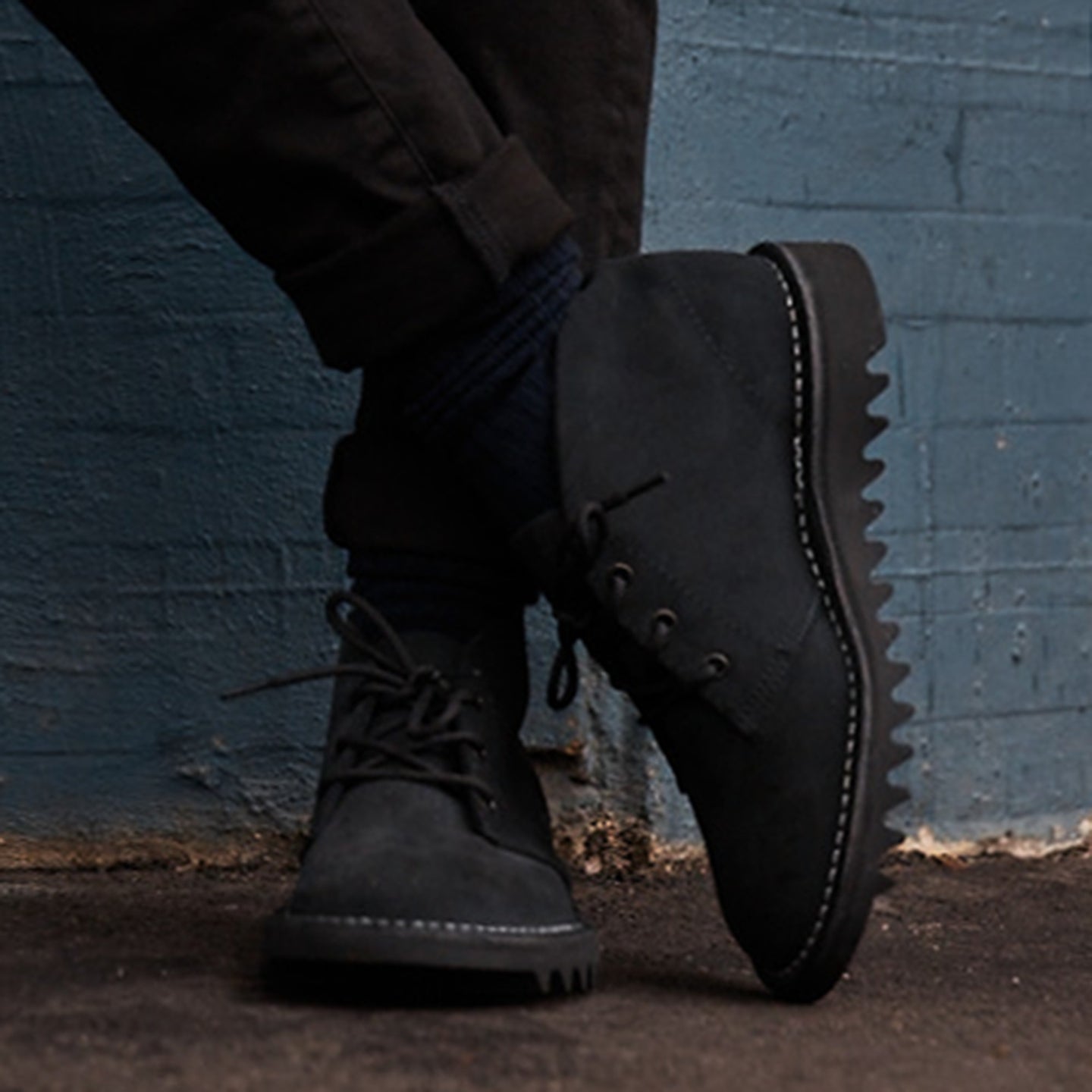 4046 Ripple Desert Boot Black